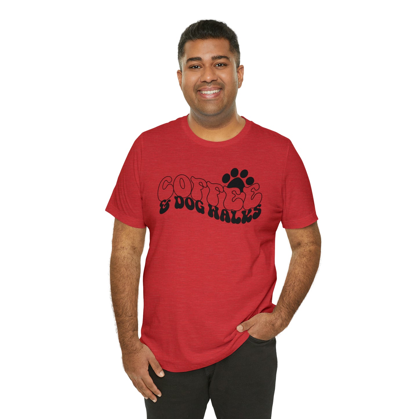 Coffee & Dog Walks Short Sleeve T-shirt