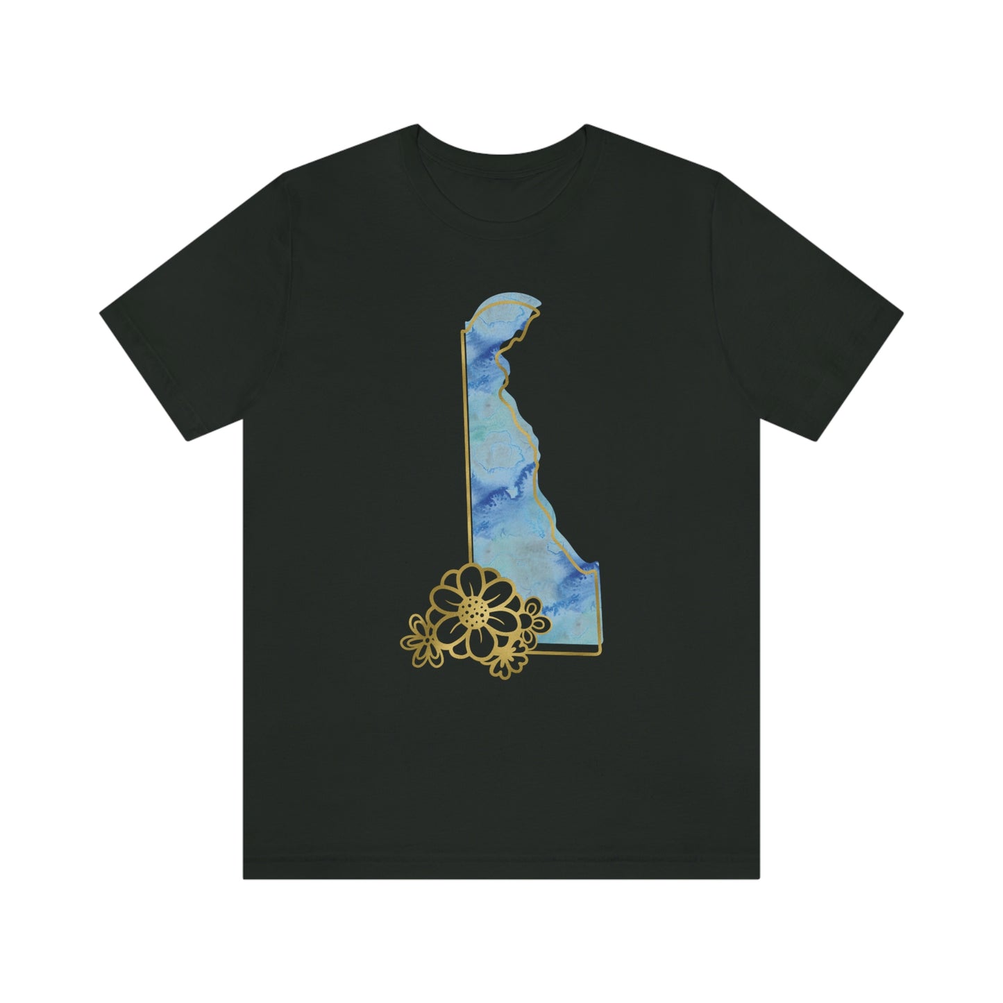 Delaware Watercolor Short Sleeve T-shirt