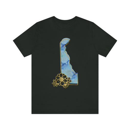 Delaware Watercolor Short Sleeve T-shirt