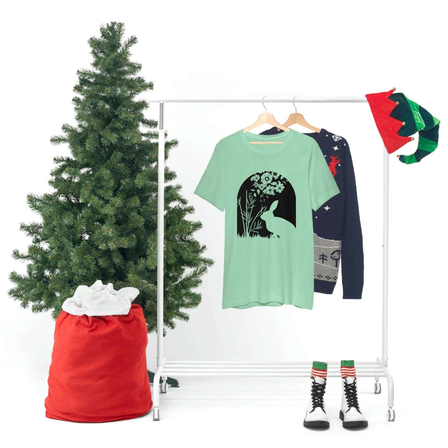 Bunny silhouette scene tshirt tee t-shirt