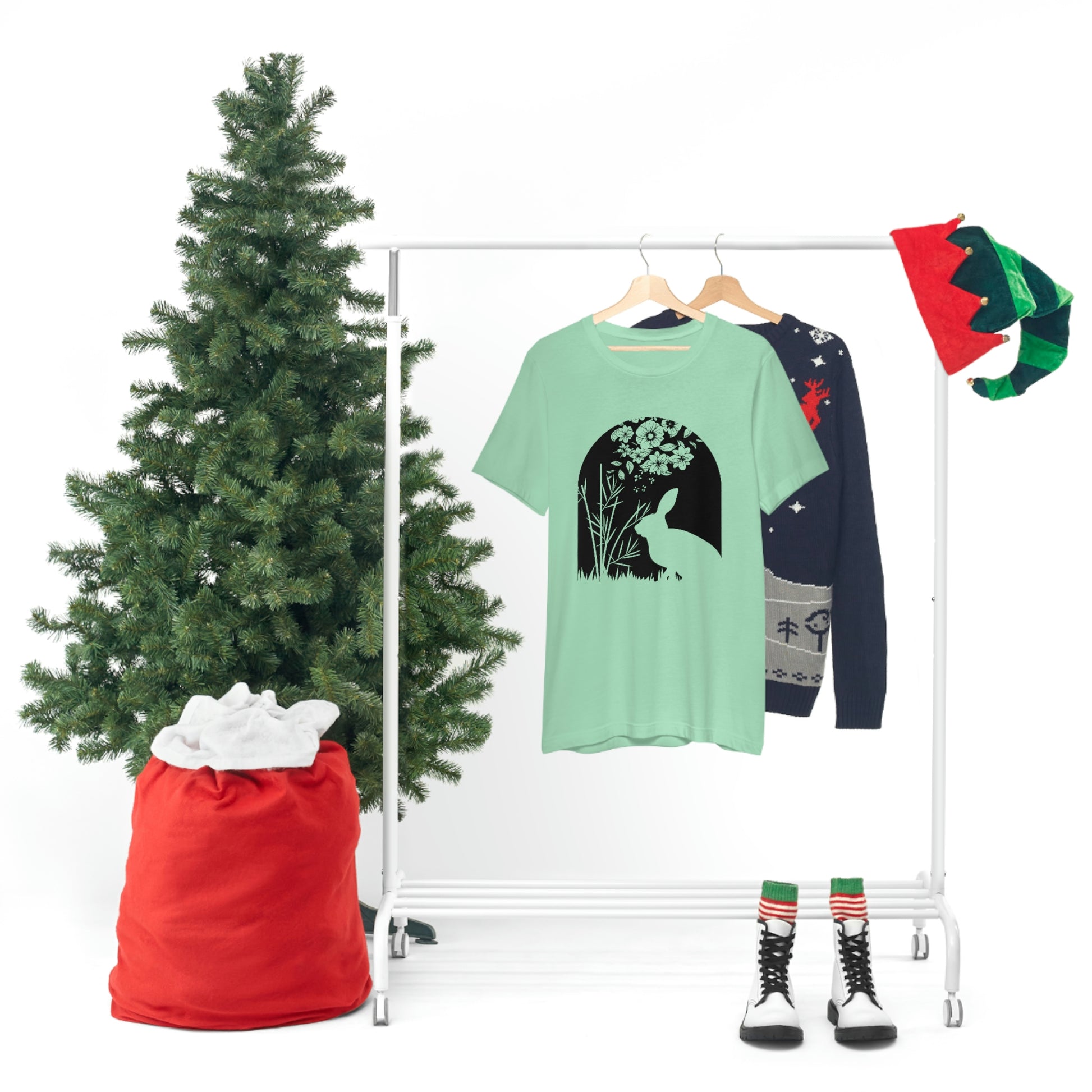 Bunny silhouette scene tshirt tee t-shirt
