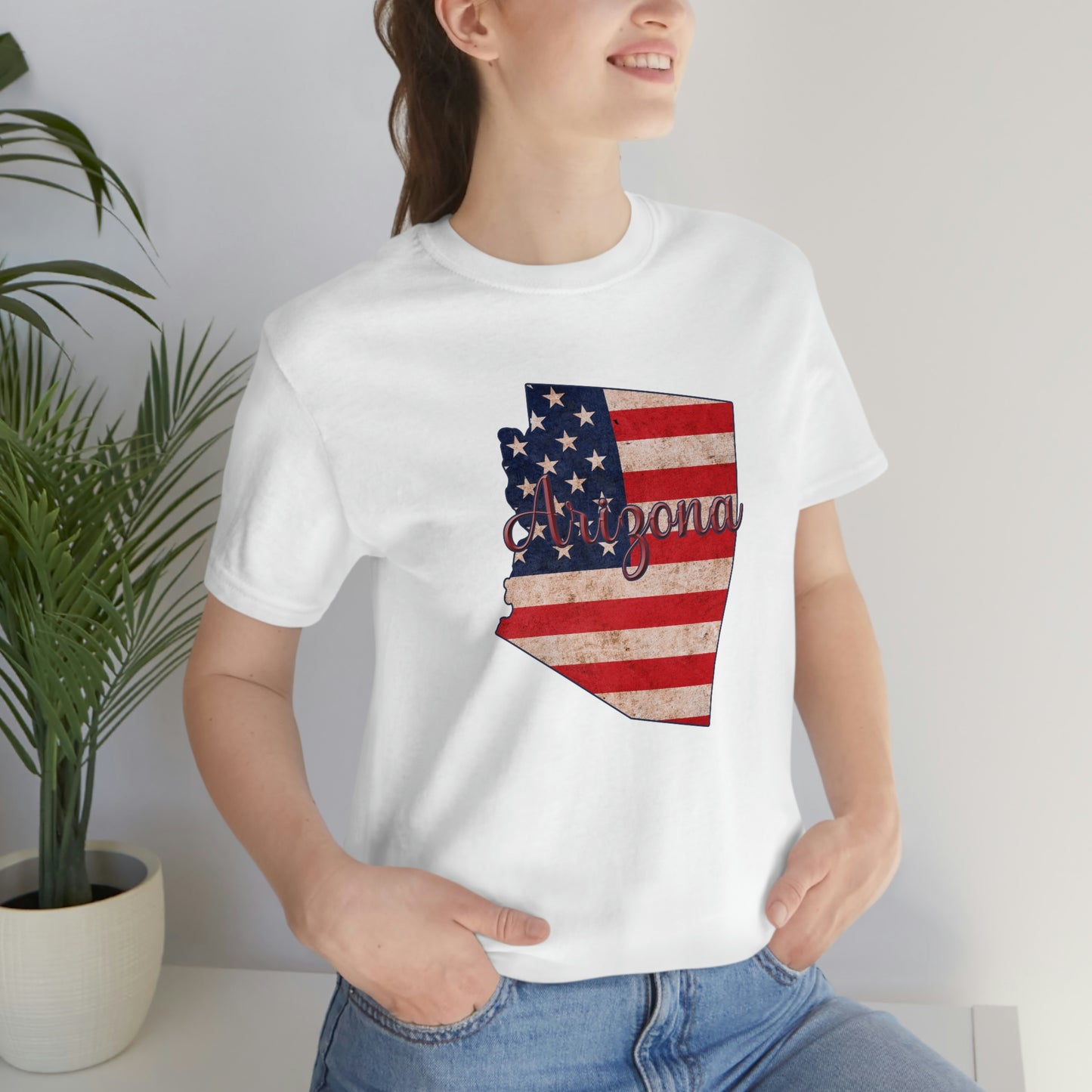 Arizona Flag Unisex Jersey Short Sleeve Tee Tshirt T-shirt