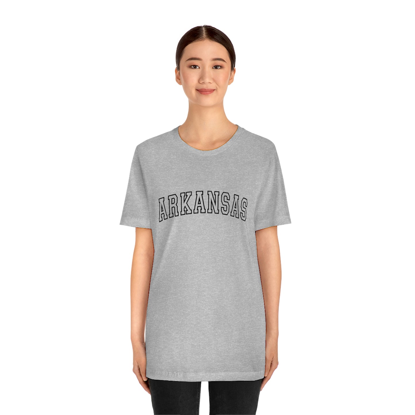 Arkansas Varsity Letters Arch Unisex Jersey Short Sleeve Tee Tshirt T-shirt