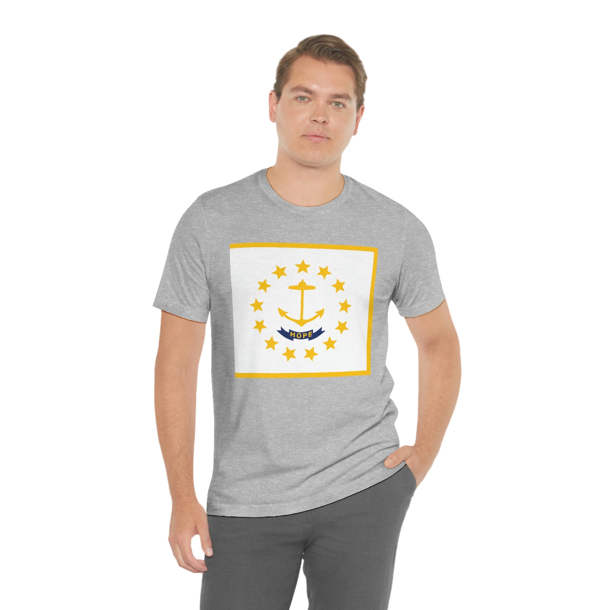 Rhode Island Flag Unisex Jersey Short Sleeve Tee Tshirt T-shirt