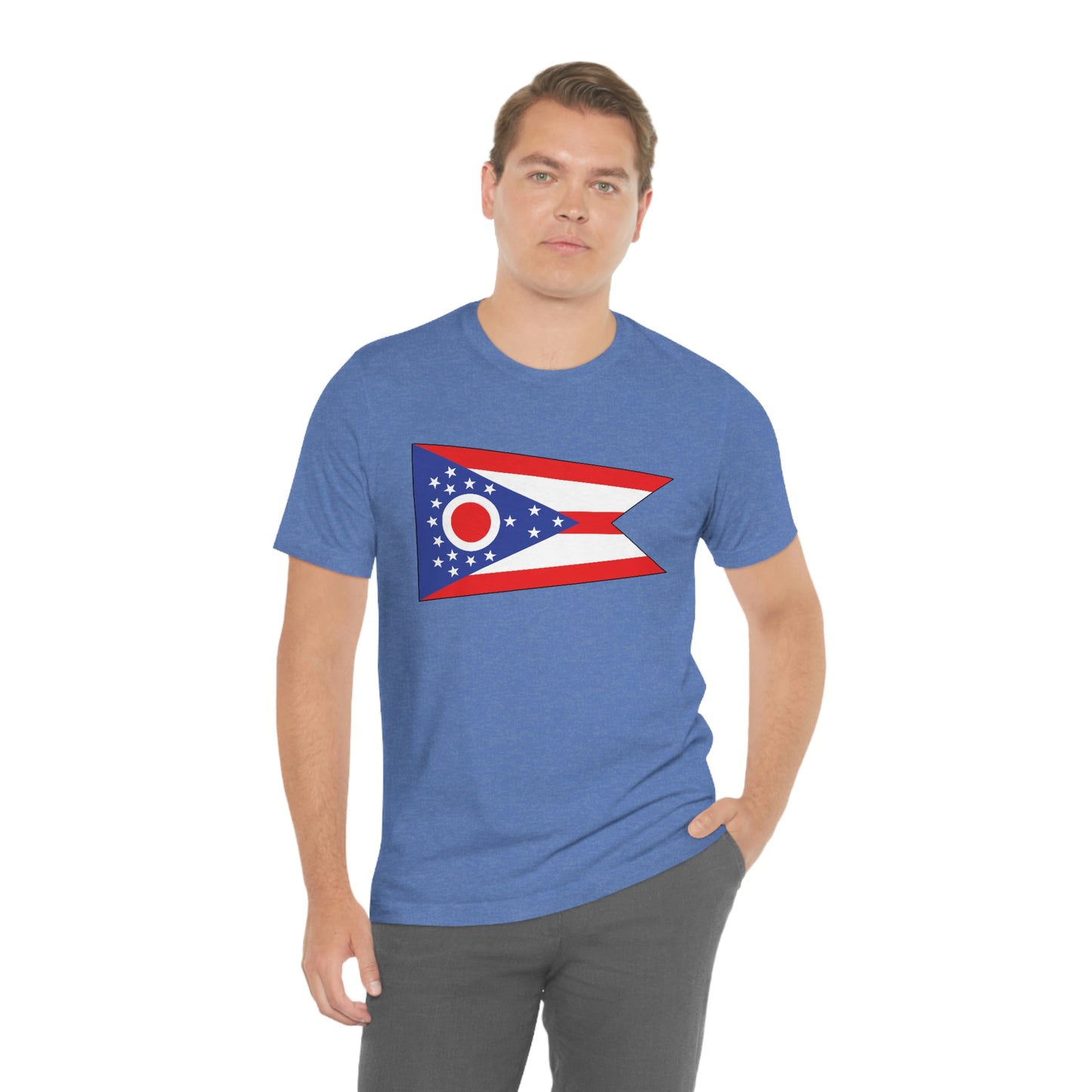 Ohio Flag Unisex Jersey Short Sleeve Tee Tshirt T-shirt
