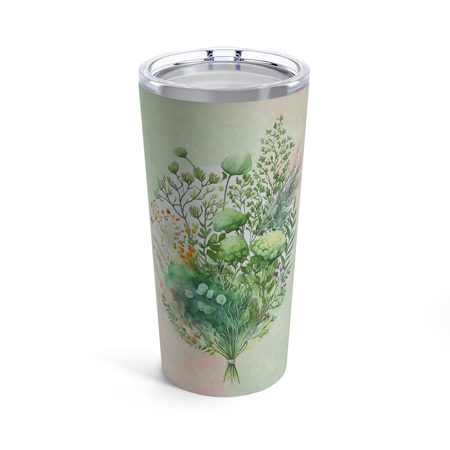 Greenery Watercolor Tumbler 20oz