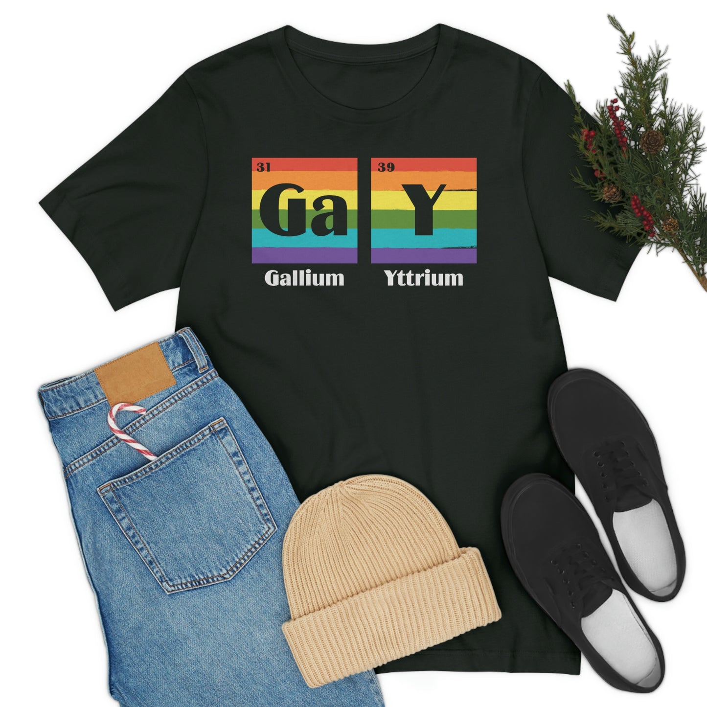 Gallium Yttrium LGBTQIA Unisex Jersey Short Sleeve Tee