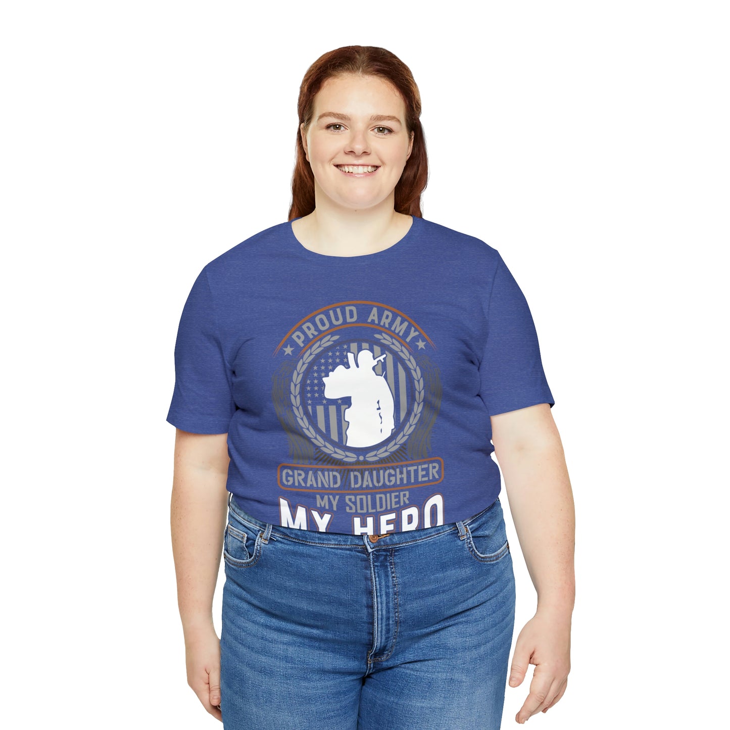 Proud Army Granddaughter My Soldier My Hero Short Sleeve T-shirt