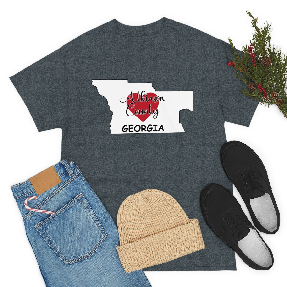 Atkinson County Georgia Unisex Heavy Cotton Tee