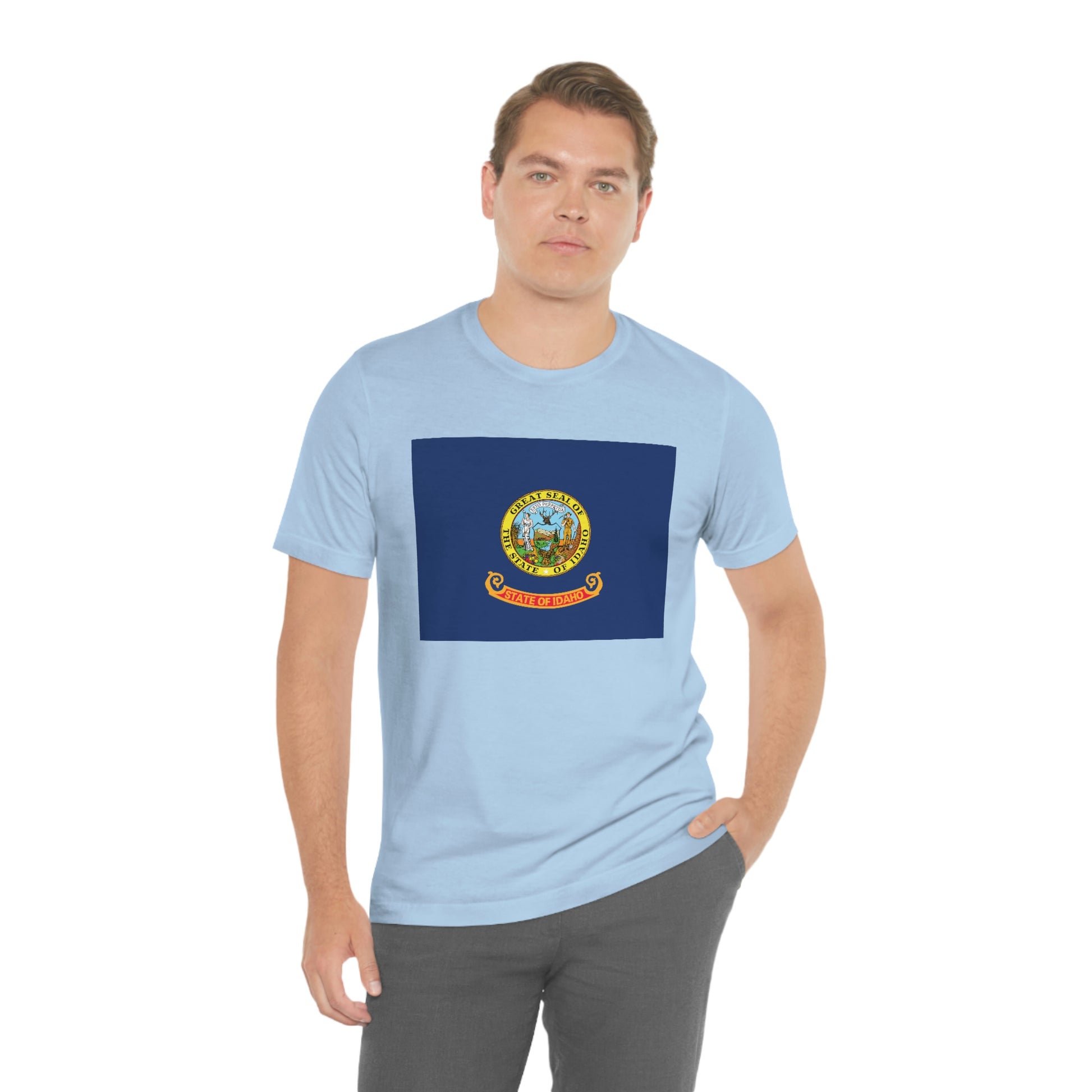 Idaho Flag Unisex Jersey Short Sleeve Tee Tshirt T-shirt