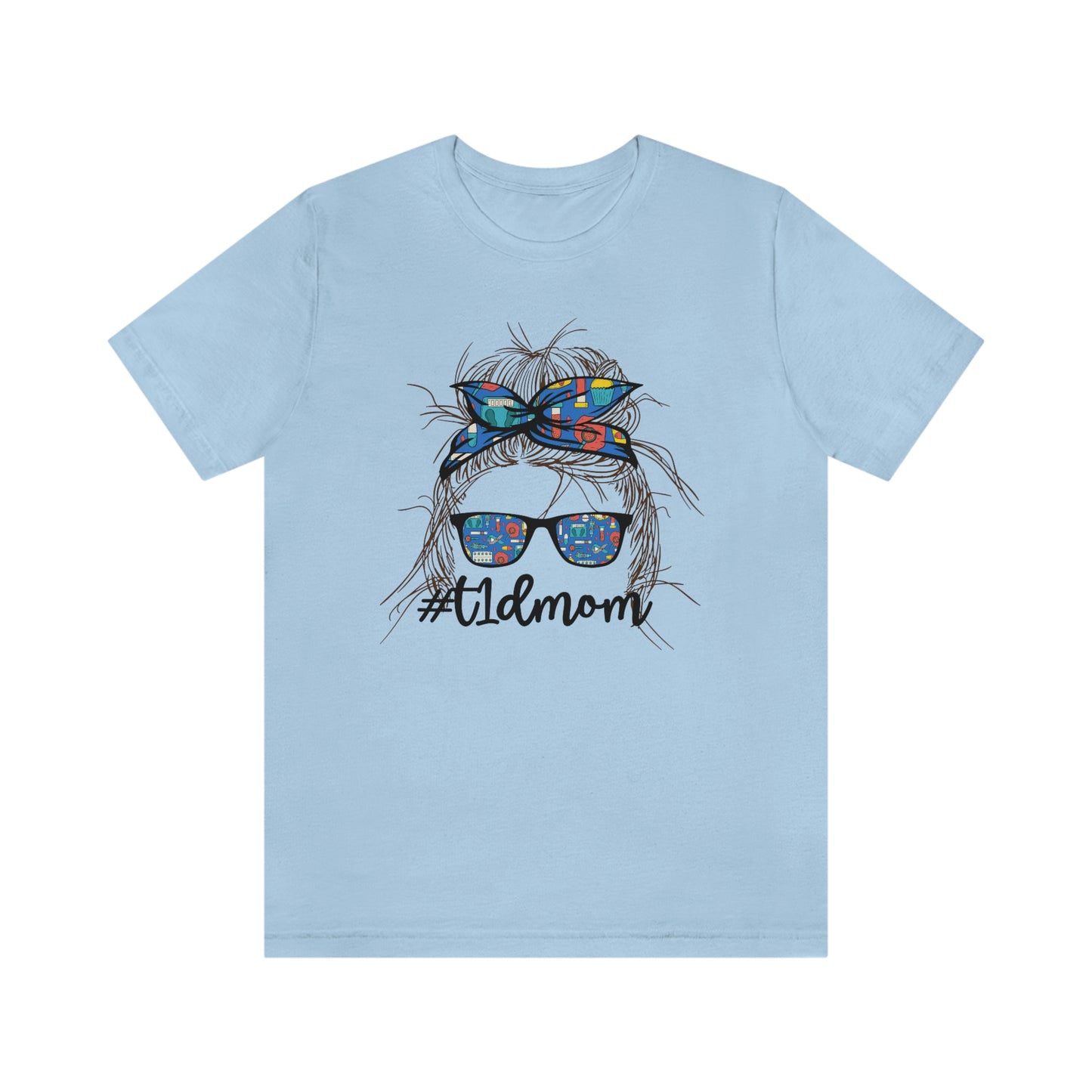 T1D Mom Diabetes Awareness tshirt t-shirt tee
