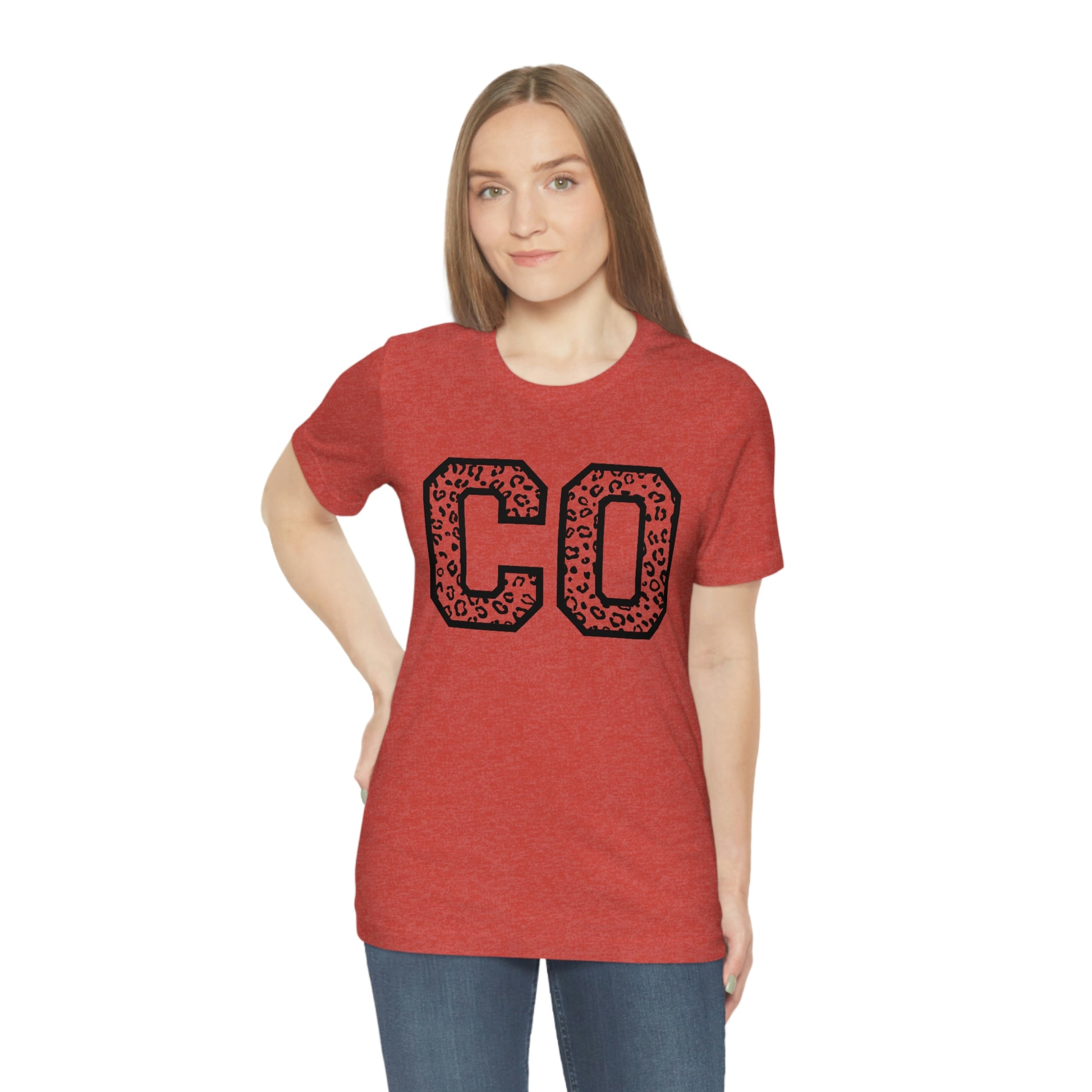 Colorado Leopard Print Unisex Jersey Short Sleeve Tee Tshirt T-shirt