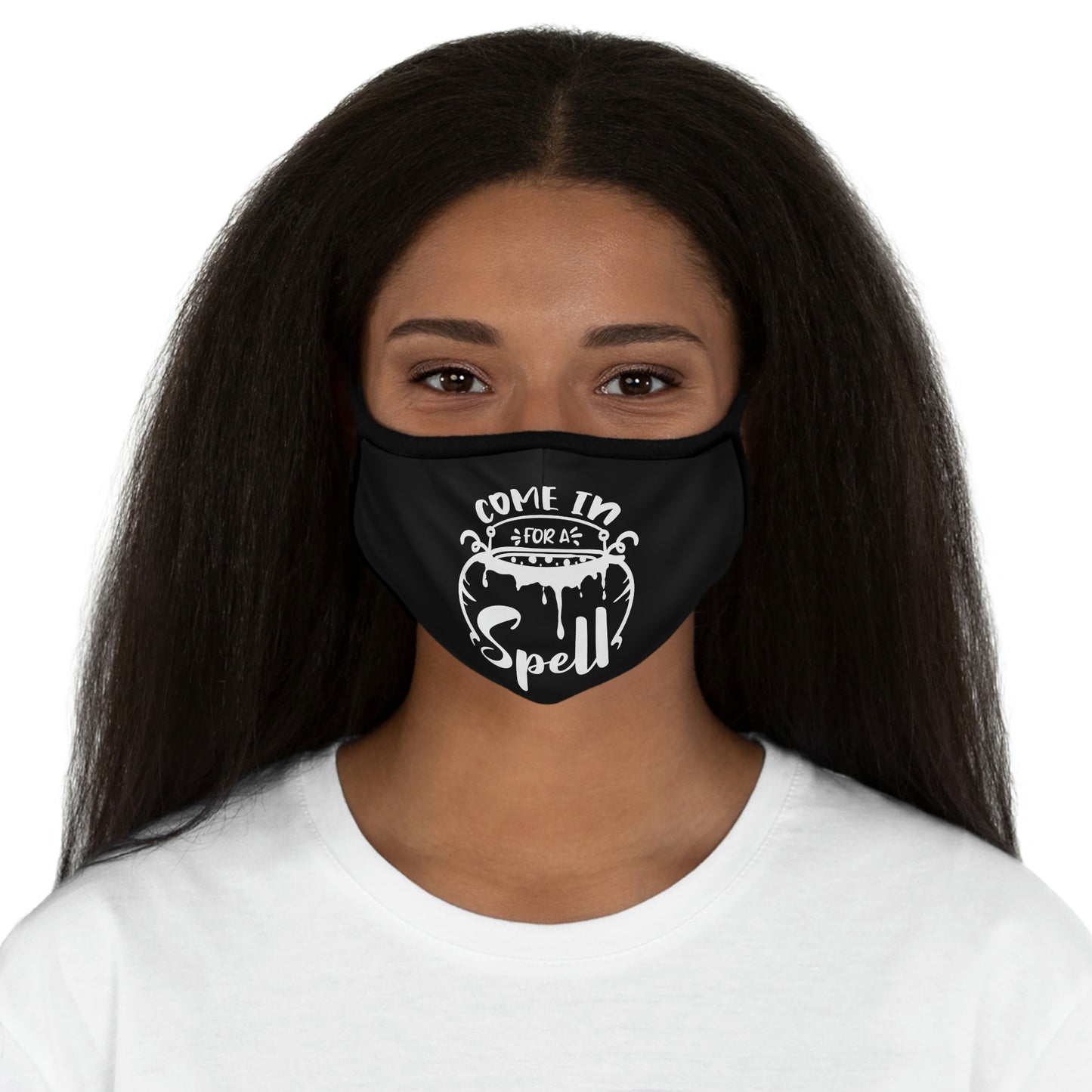 Come in for a Spell Fitted Polyester Face Mask