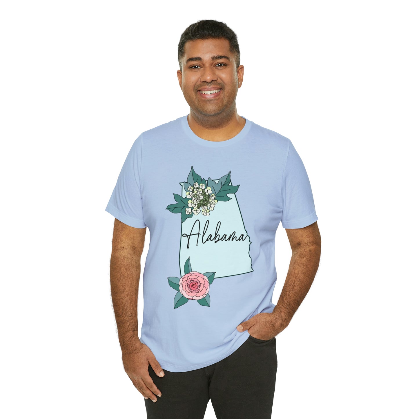 Alabama State Flower Short Sleeve T-shirt