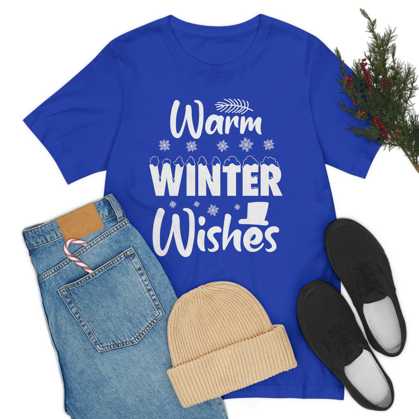 Warm Winter Wishes Unisex Jersey Short Sleeve Tee