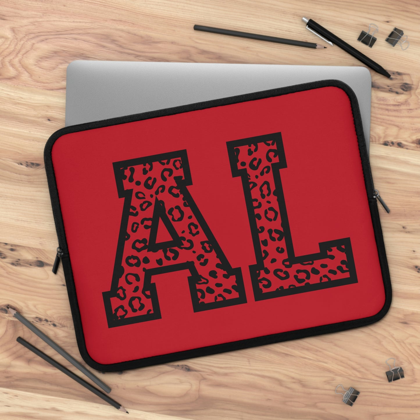 Alabama Leopard Print AL Laptop Sleeve