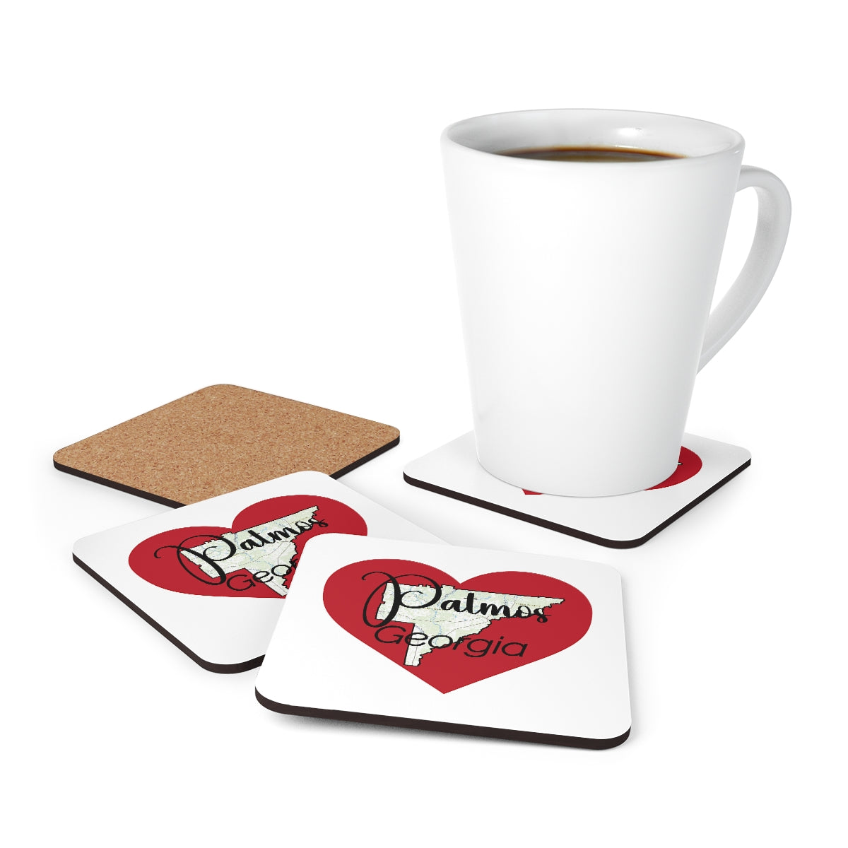 Patmos Georgia Corkwood Coaster Set