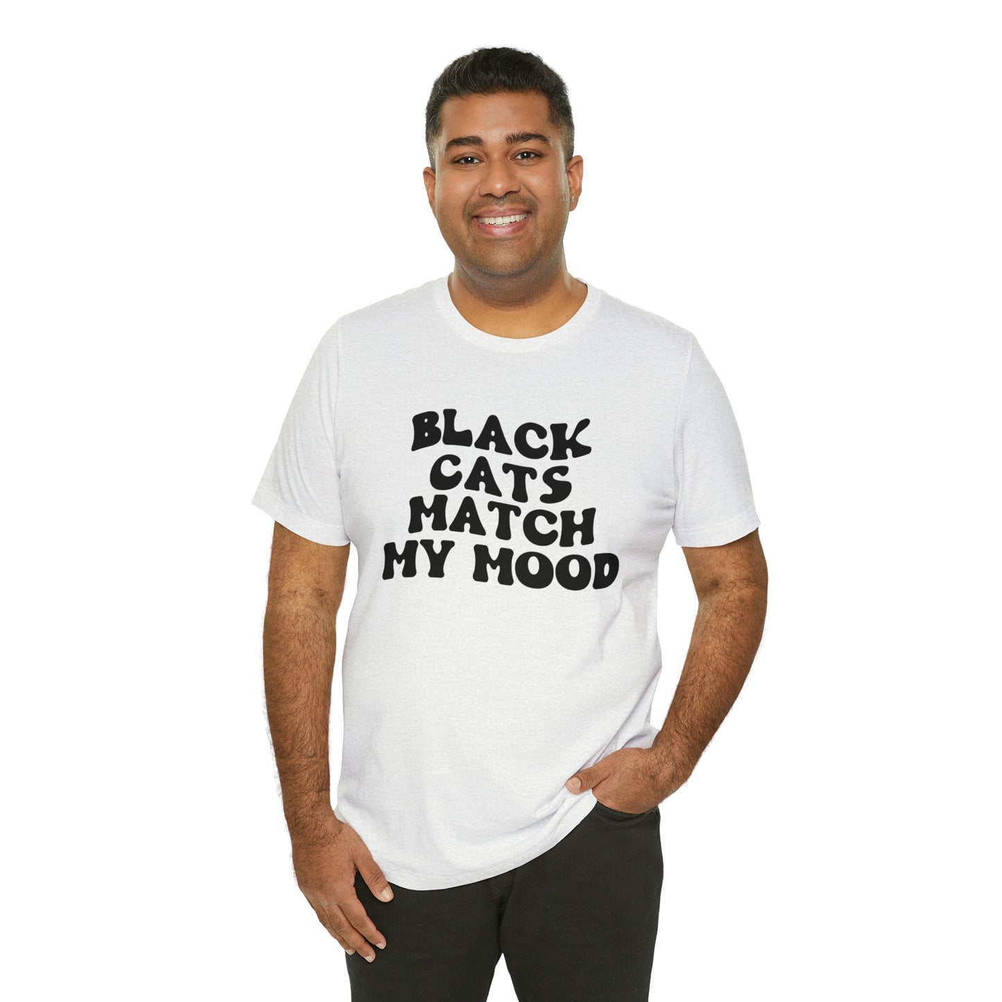 Black Cats Match My Mood Short Sleeve T-shirt