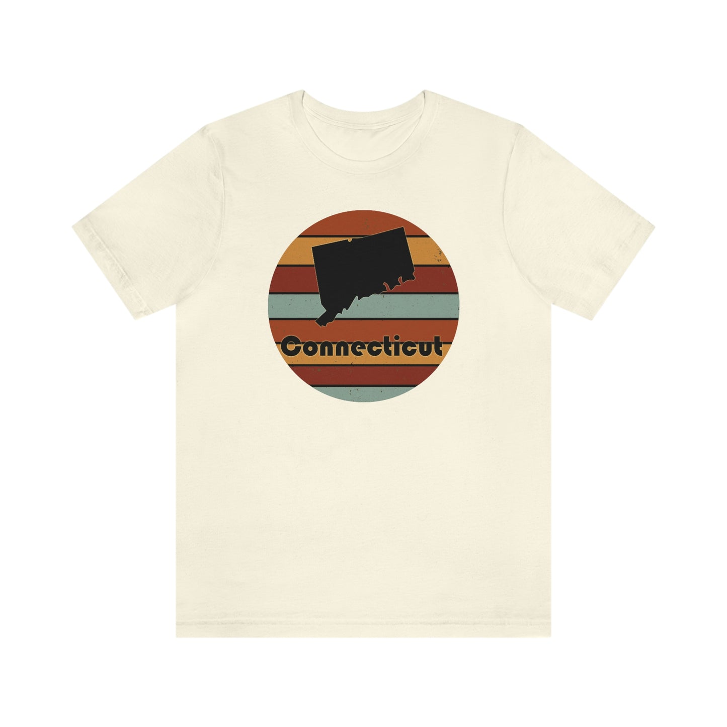 Connecticut Retro Sunset Short Sleeve  T-shirt