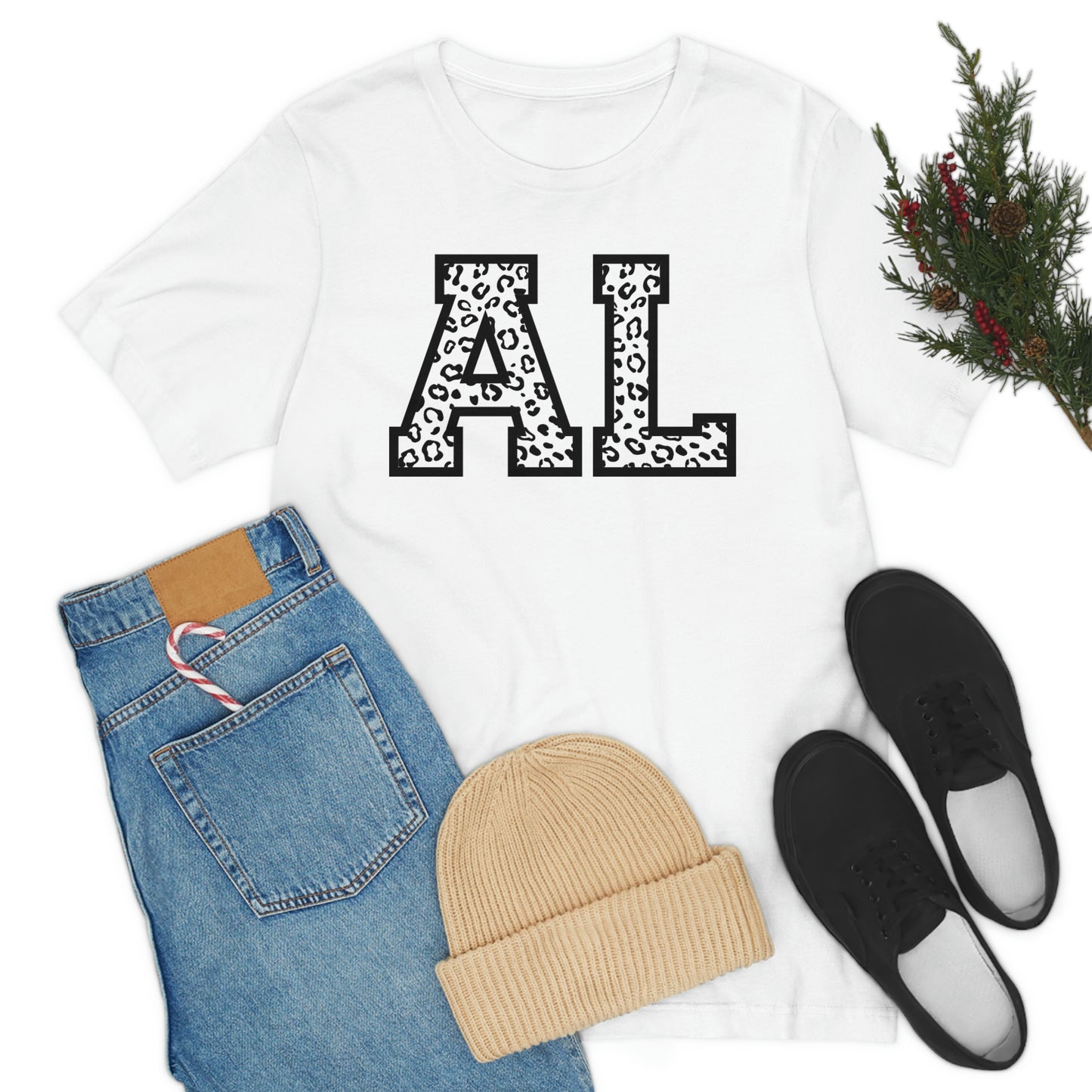 Alabama AL Leopard Unisex Jersey Short Sleeve T-shirt