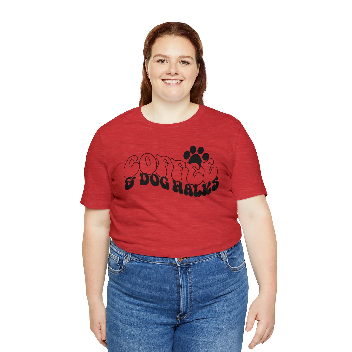 Coffee & Dog Walks Short Sleeve T-shirt