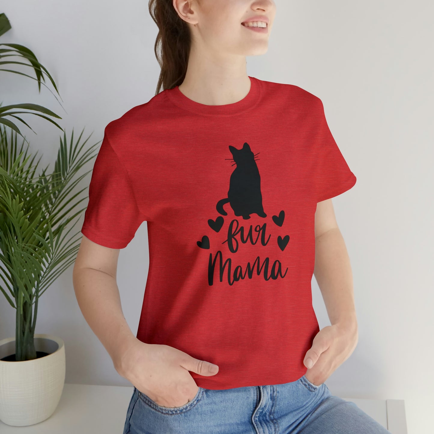 Fur Mama Cat Short Sleeve T-shirt