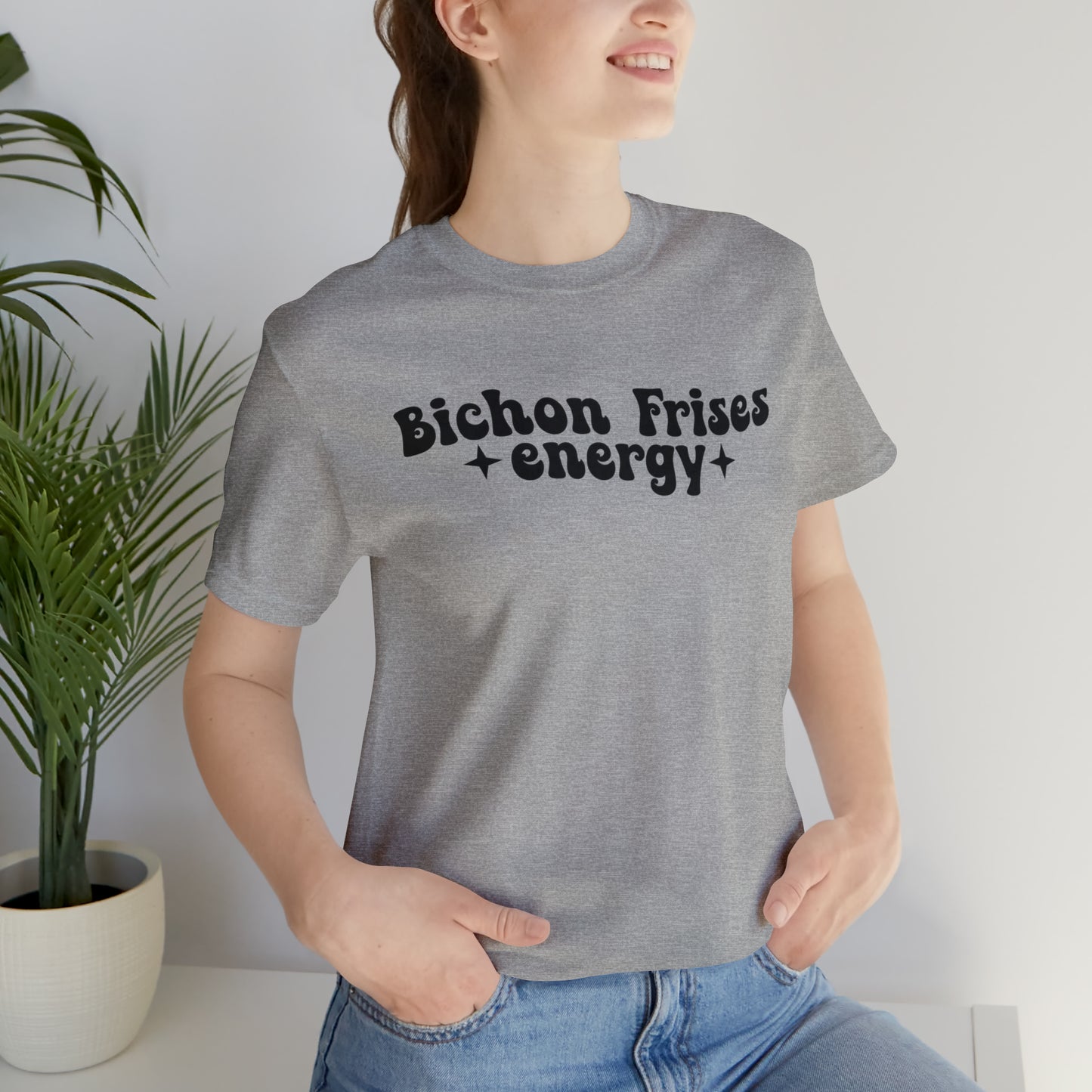 Bichon Frises Energy Dog Short Sleeve T-shirt