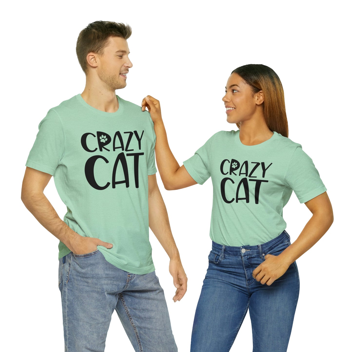 Crazy Cat Short Sleeve T-shirt