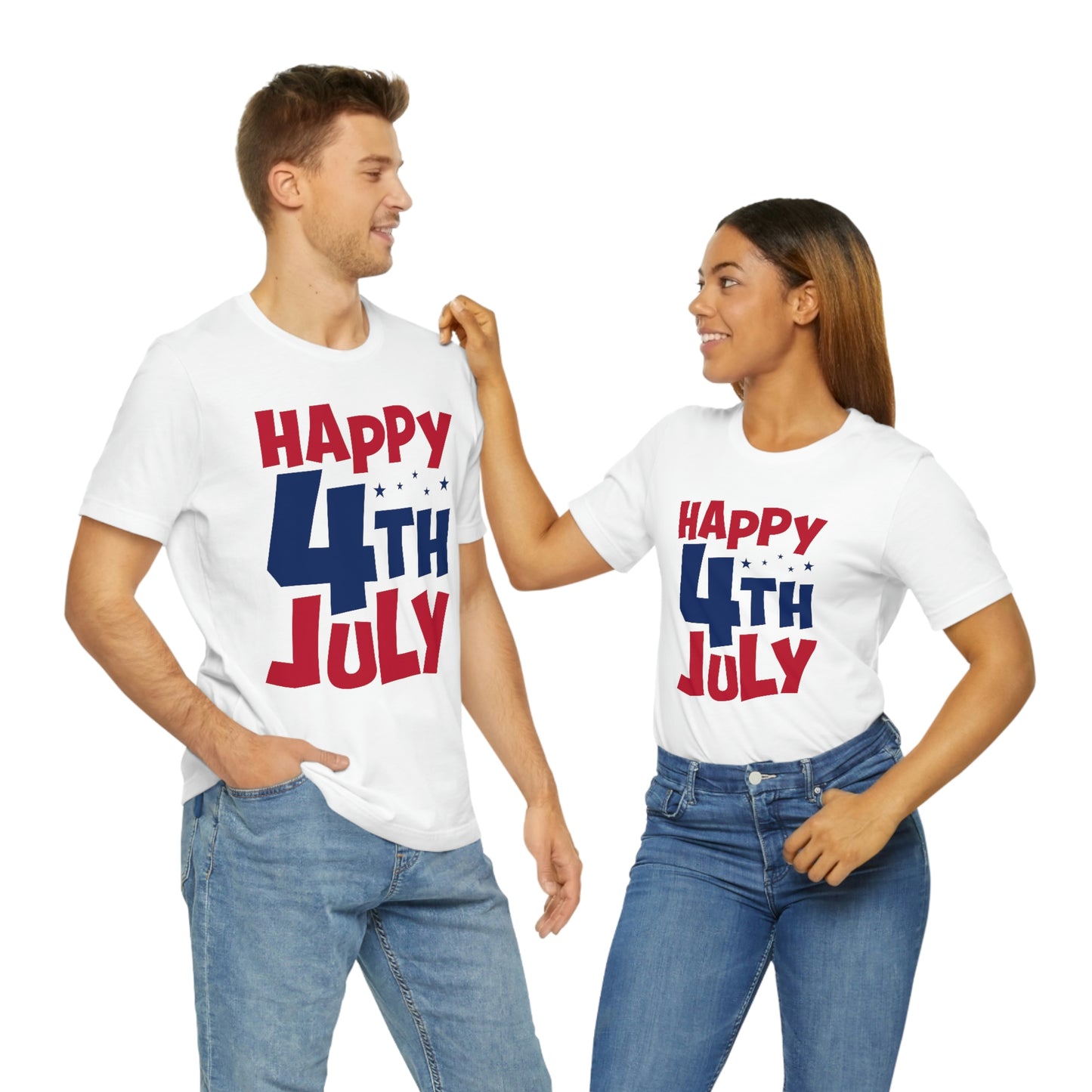 Happy 4th of July Unisex Jersey Short Sleeve Tee