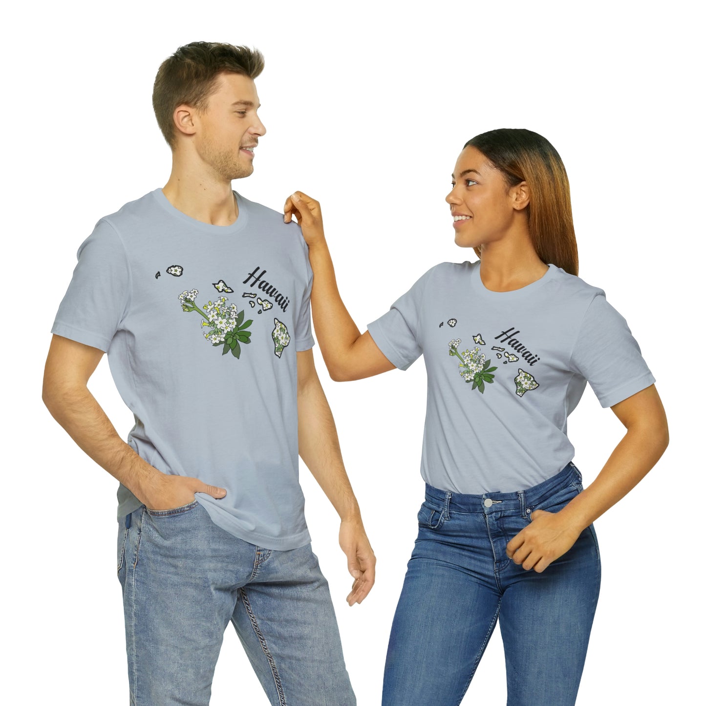 Hawaii State Flower Short Sleeve T-shirt