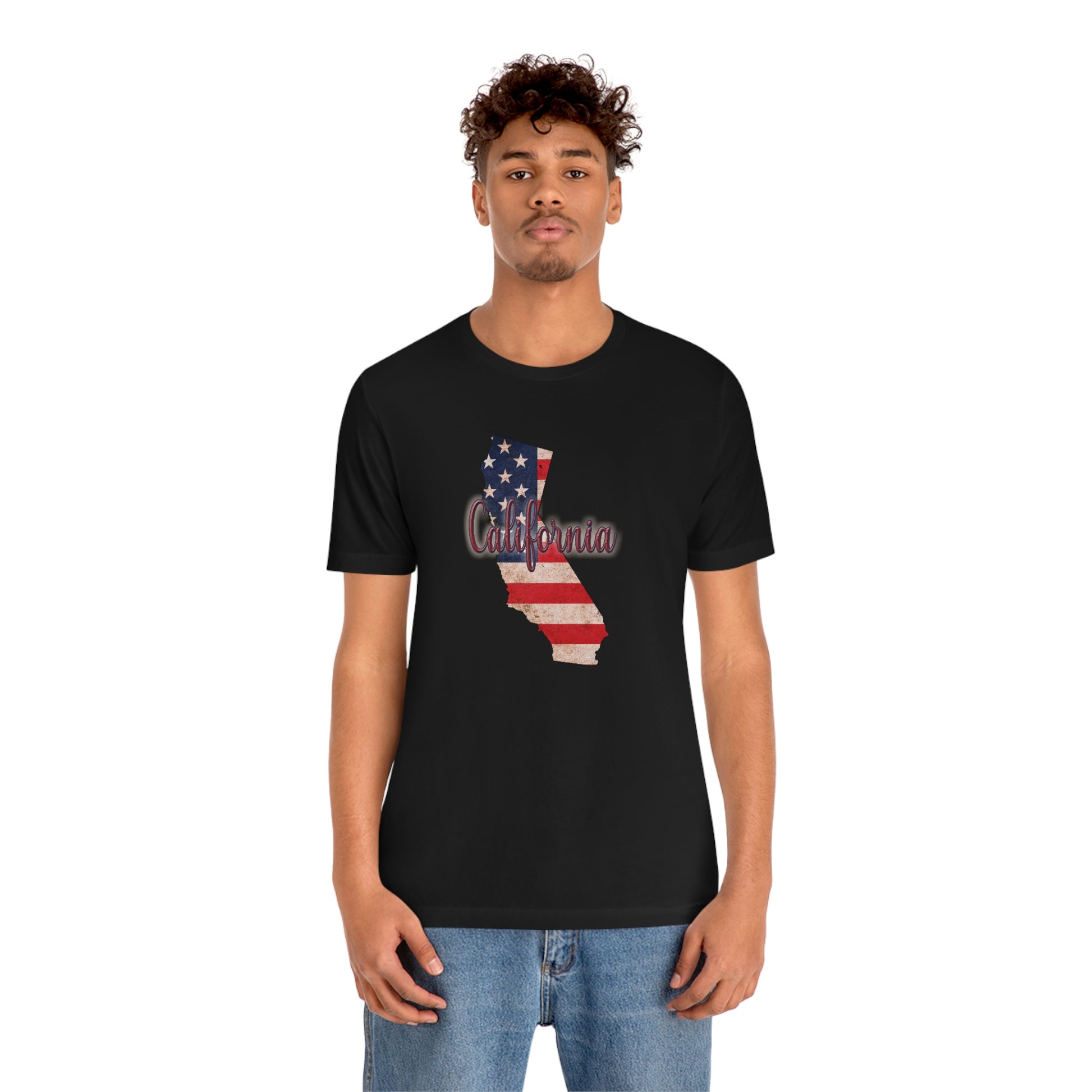 California US Flag Unisex Jersey Short Sleeve Tee Tshirt T-shirt