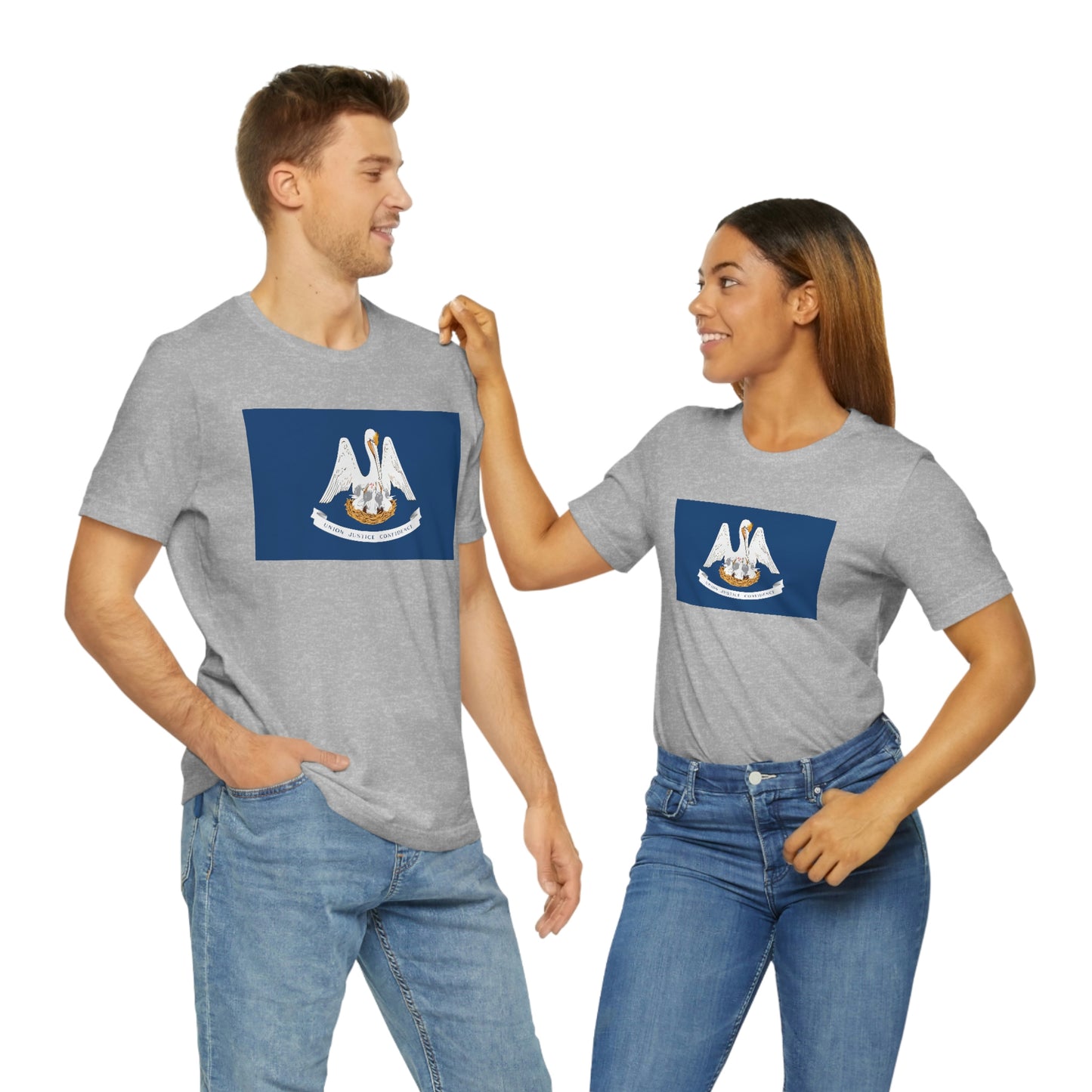 Louisiana Flag Unisex Jersey Short Sleeve Tee Tshirt T-shirt