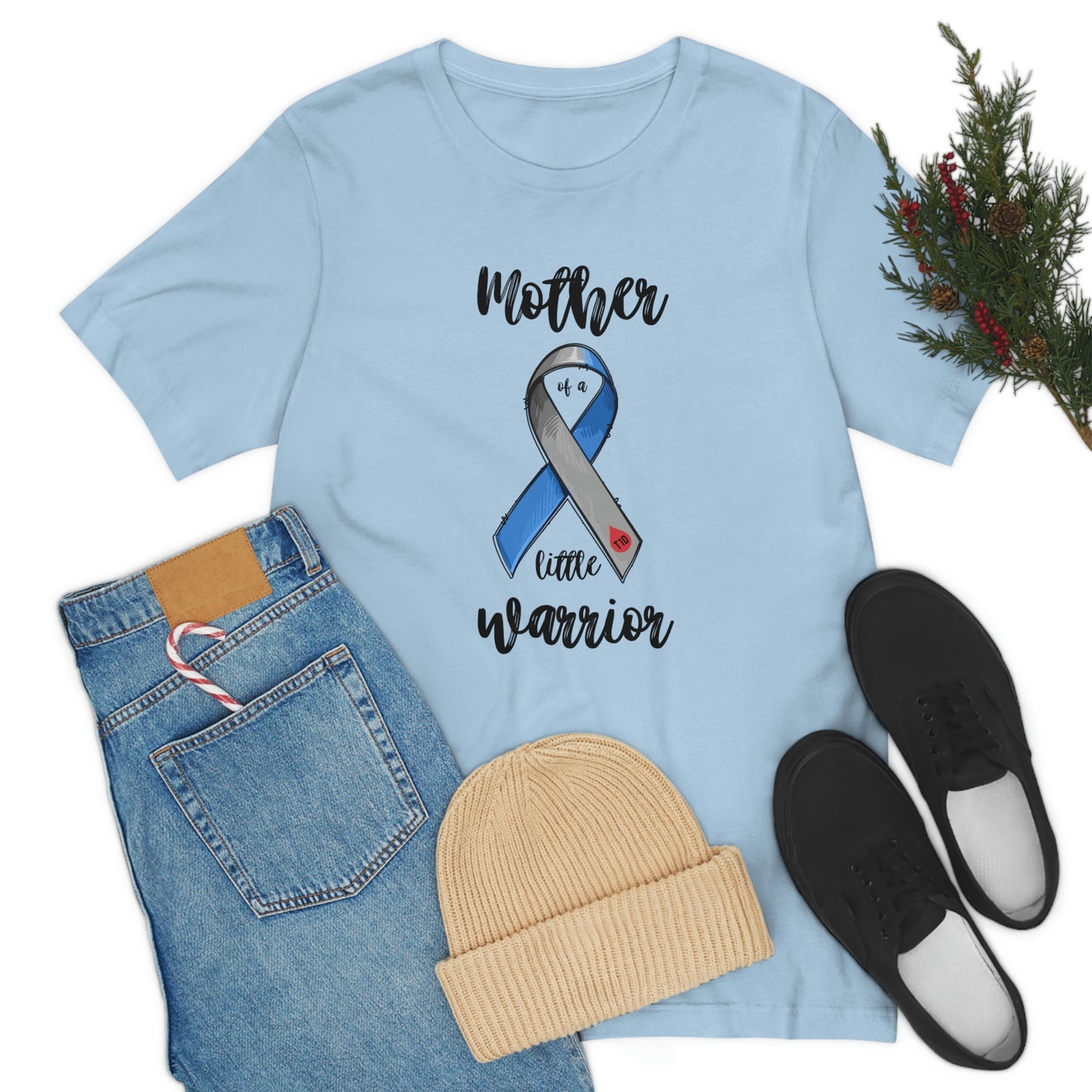 Mother of a Little Warrior Print Unisex Jersey Short Sleeve Tee