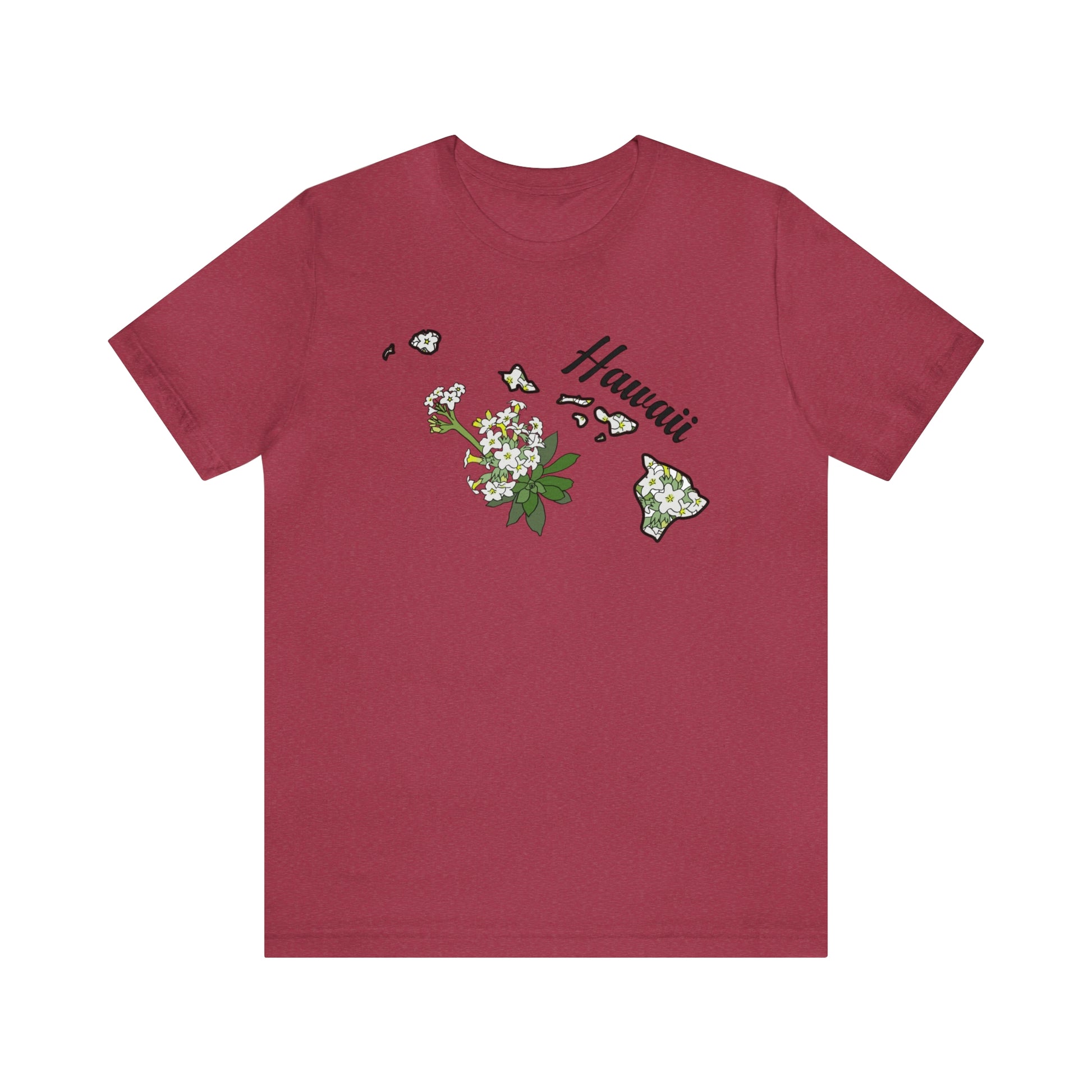 Hawaii State Flower Short Sleeve T-shirt