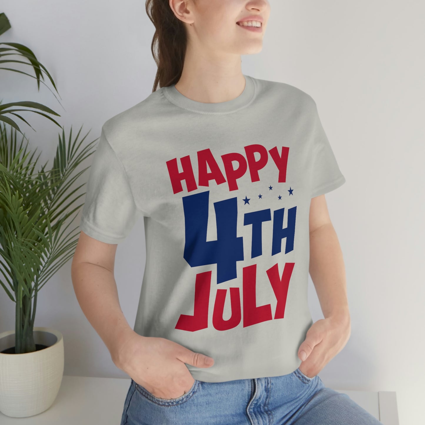 Happy 4th of July Unisex Jersey Short Sleeve Tee