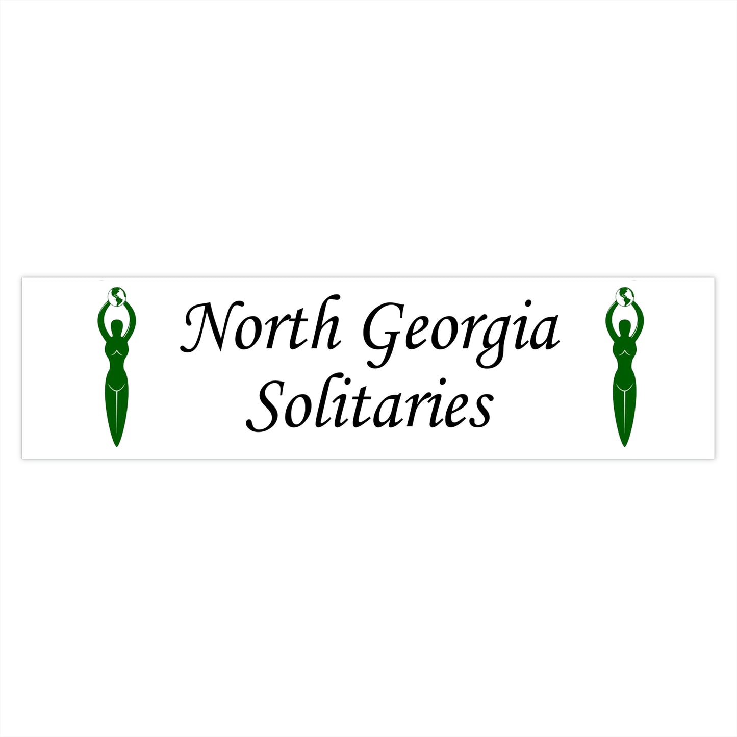 North Georgia Solitaries Bumper Sticker 3 sizes