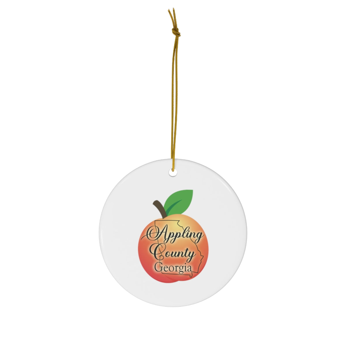 Appling County Georgia Ceramic Ornament, 1-Pack