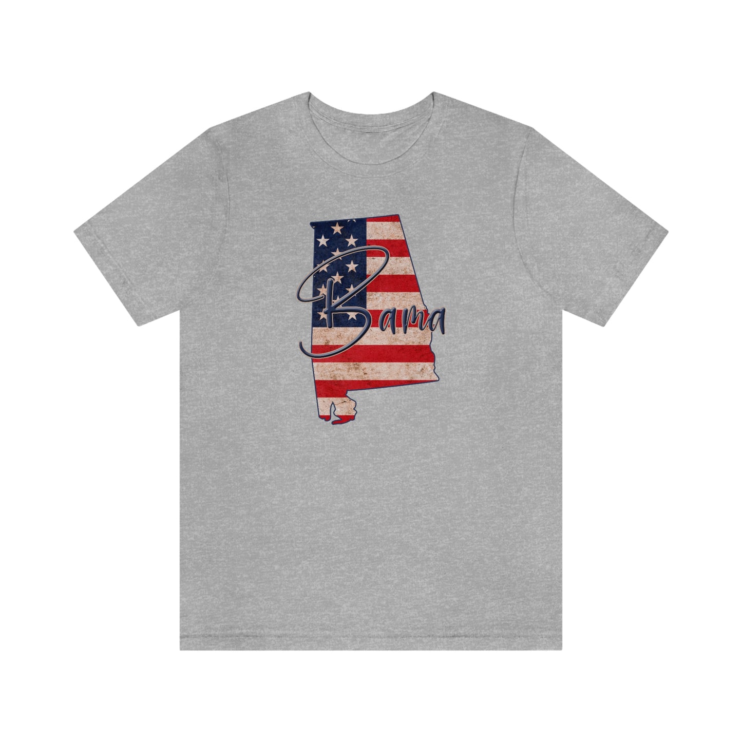 Alabama Bama Flag Unisex Jersey Short Sleeve T-shirt