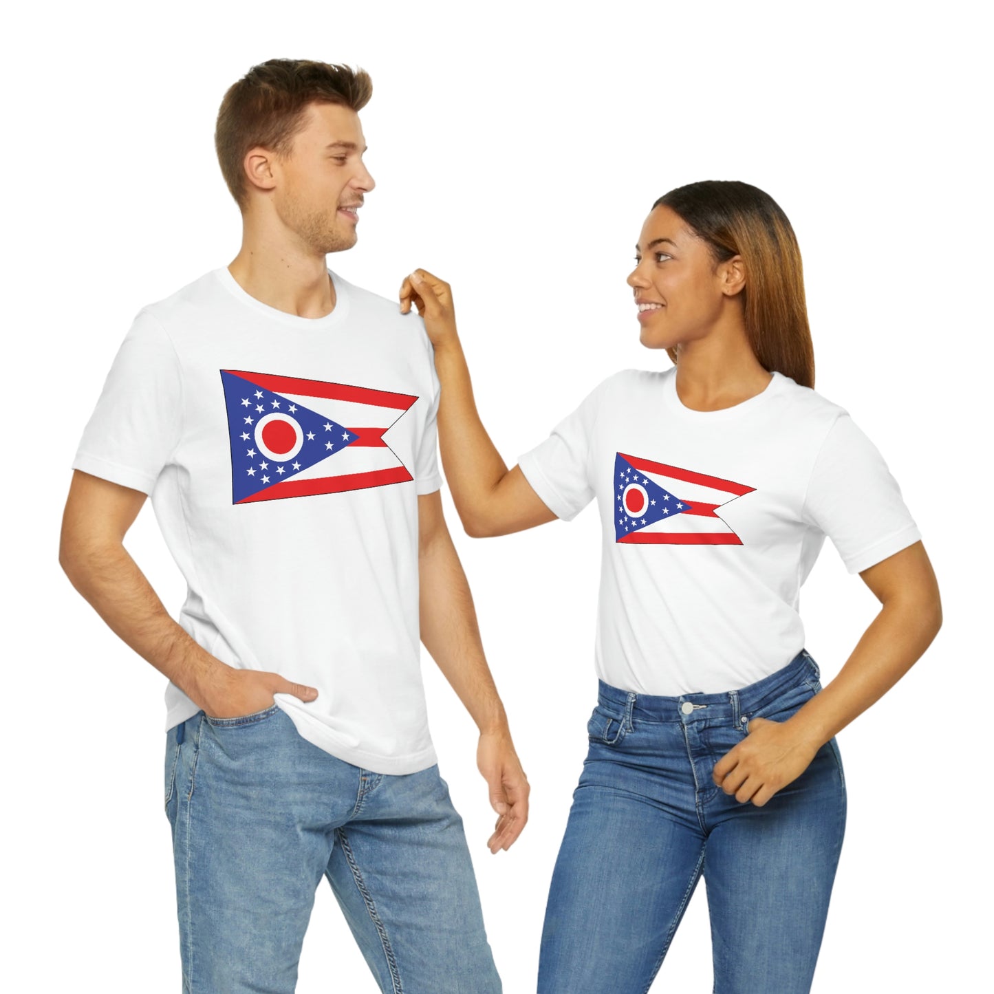 Ohio Flag Unisex Jersey Short Sleeve Tee Tshirt T-shirt