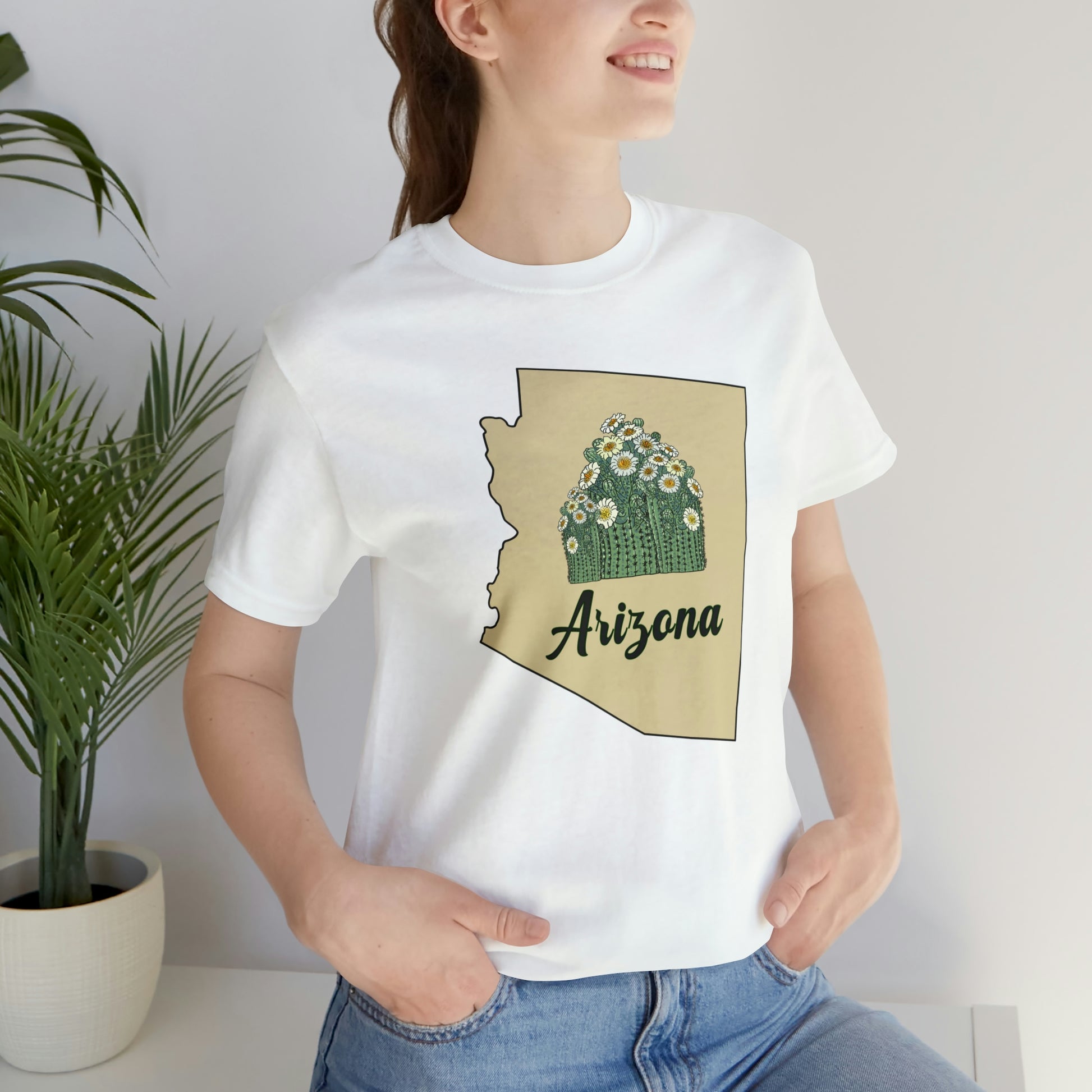 Arizona State Flower Short Sleeve T-shirt
