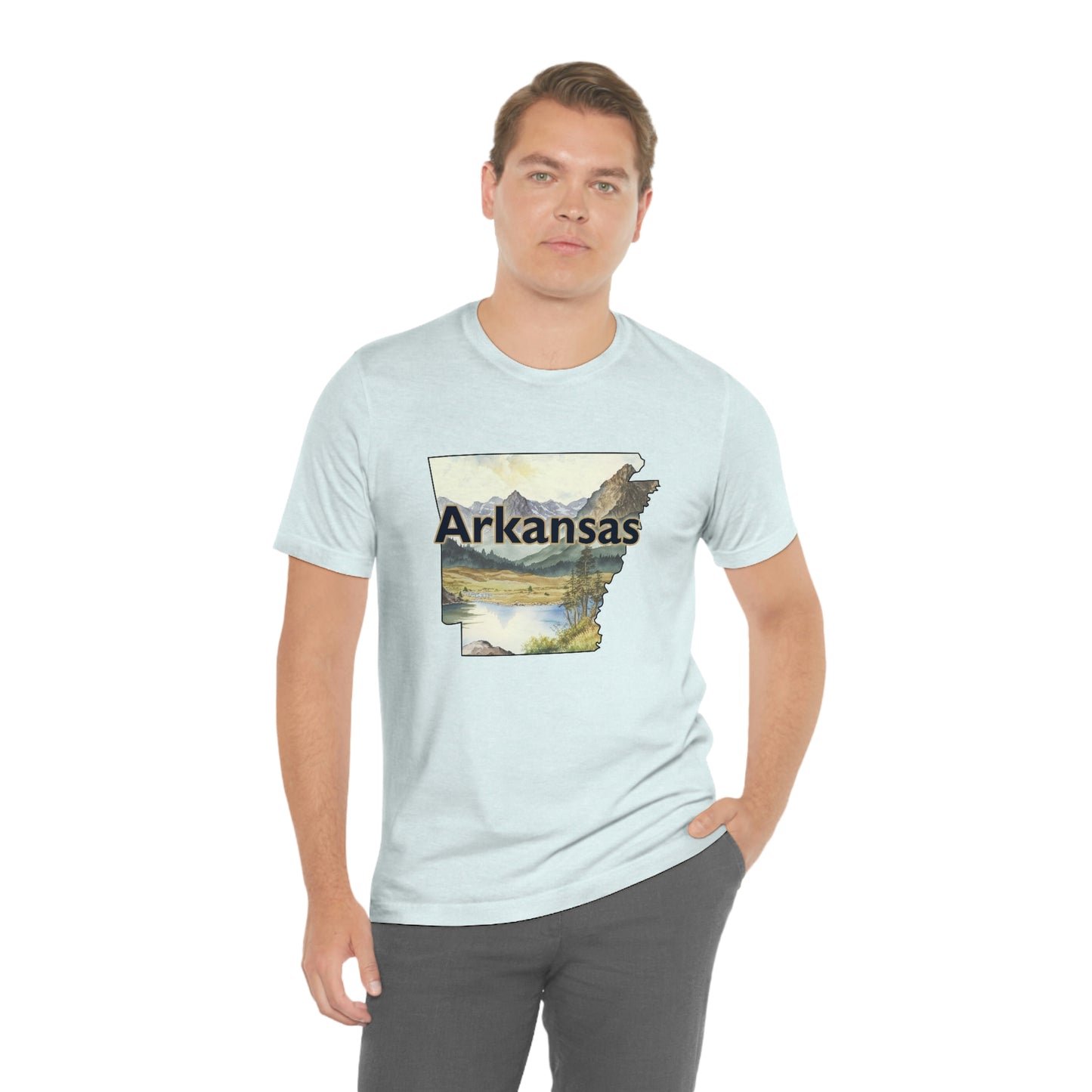 Arkansas Landscape Unisex Jersey Short Sleeve Tee Tshirt T-shirt