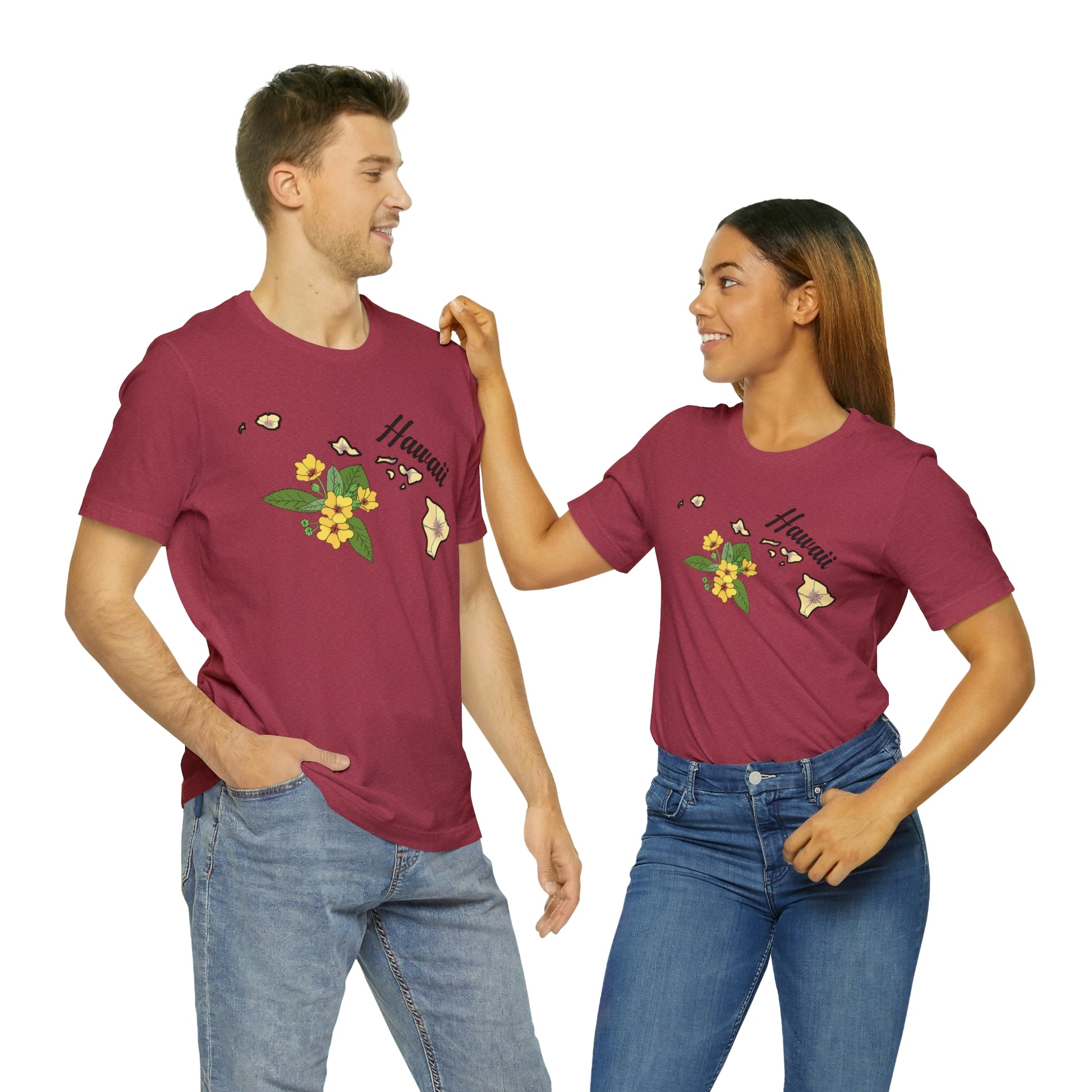 Hawaii State Flower Short Sleeve T-shirt