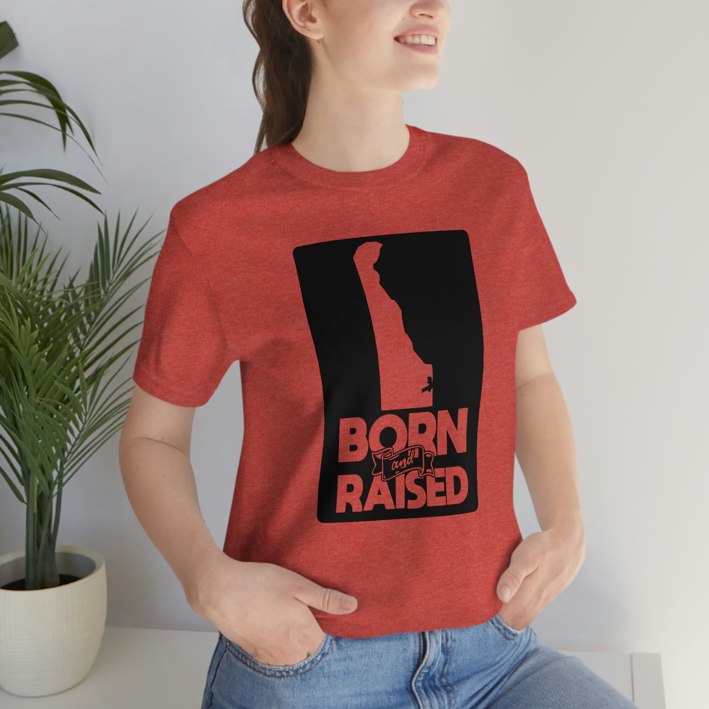 Delaware Born and Raised Short Sleeve T-shirt