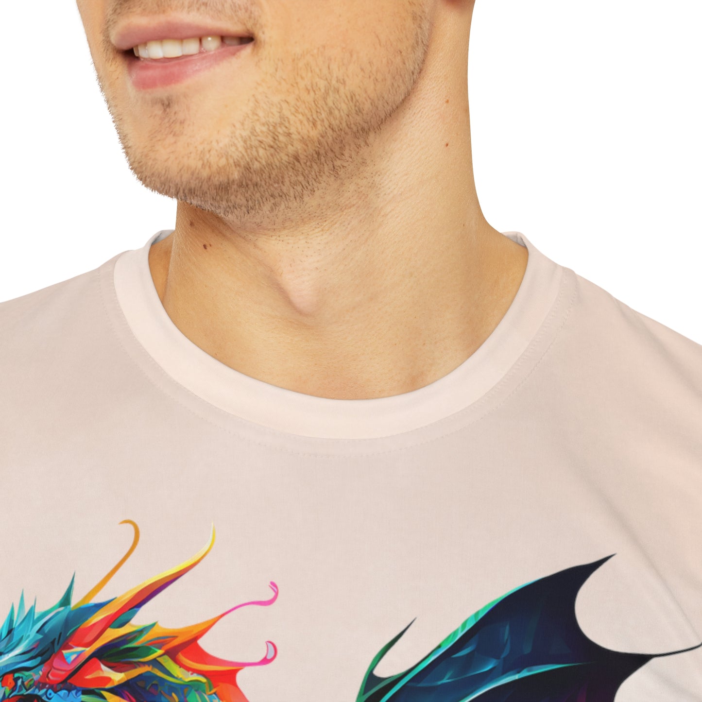 Dragon on Watercolor Background T-shirt