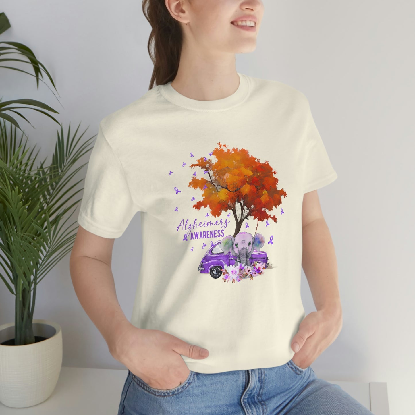 Alzheimer's Awareness Print Unisex Jersey Short Sleeve Tee