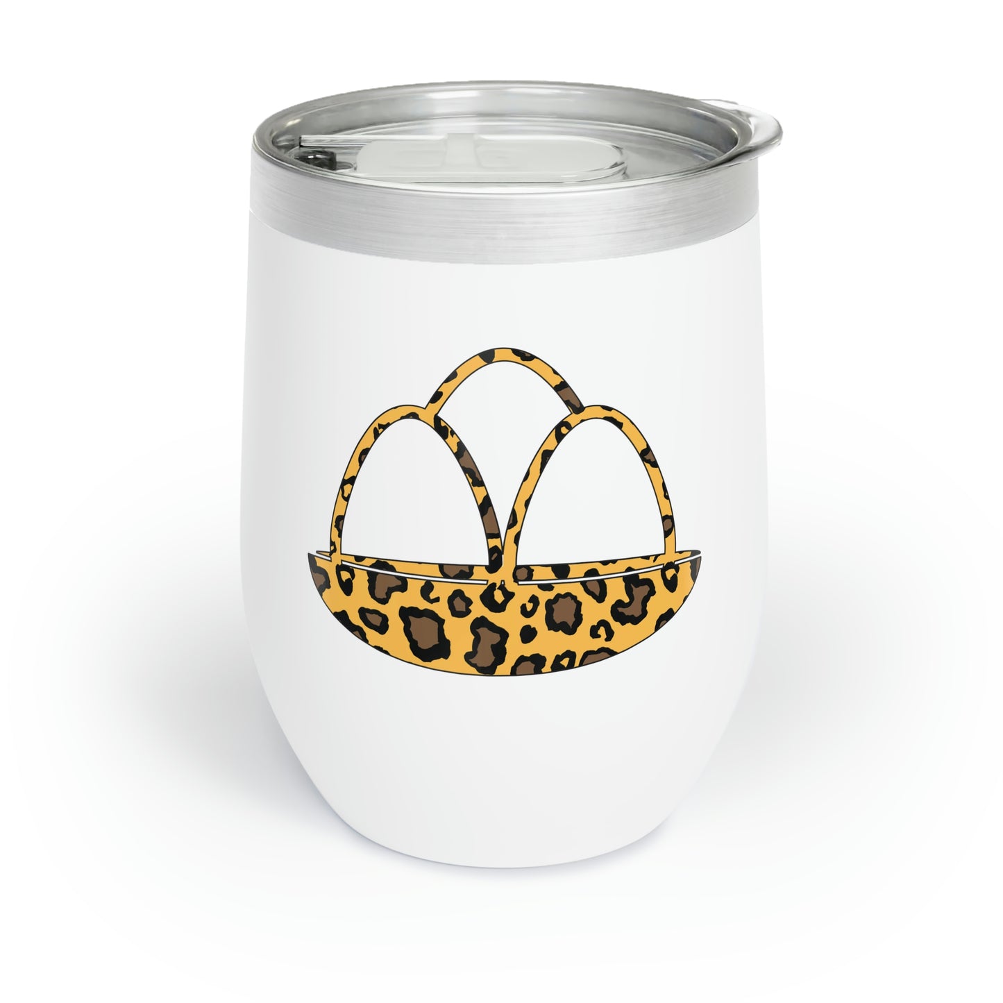 Leopard Print Easter Eggs Chill Wine Tumbler