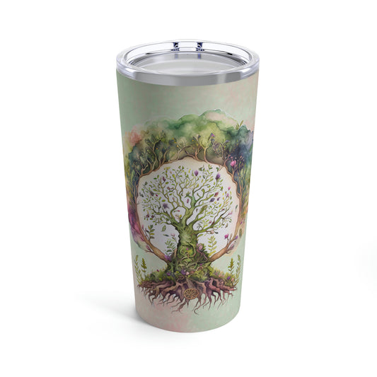 Tree of Life Spring Watercolor Tumbler 20oz