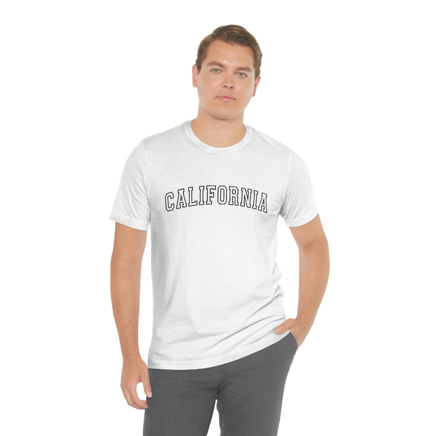 California Arch Varsity Letters Unisex Jersey Short Sleeve Tee Tshirt T-shirt