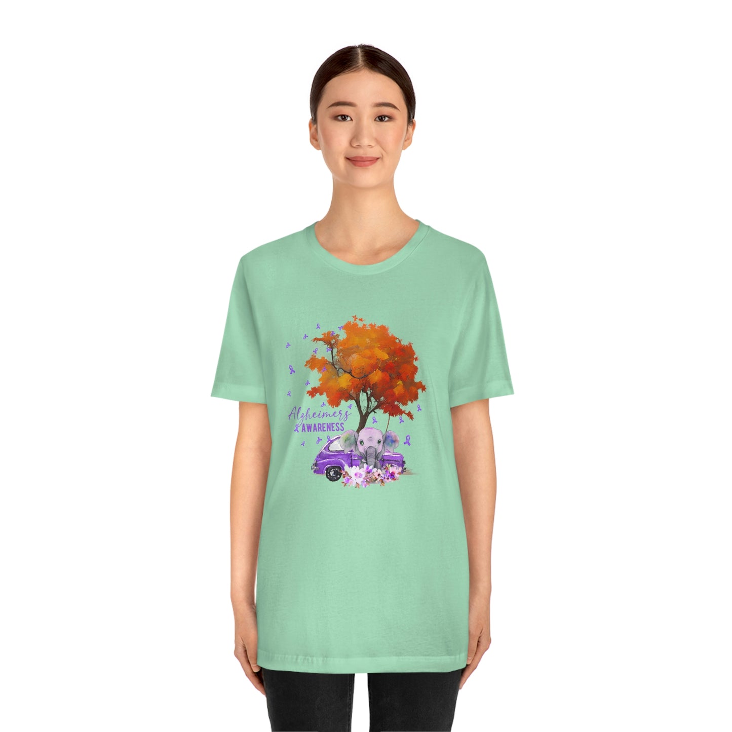 Alzheimer's Awareness Print Unisex Jersey Short Sleeve Tee