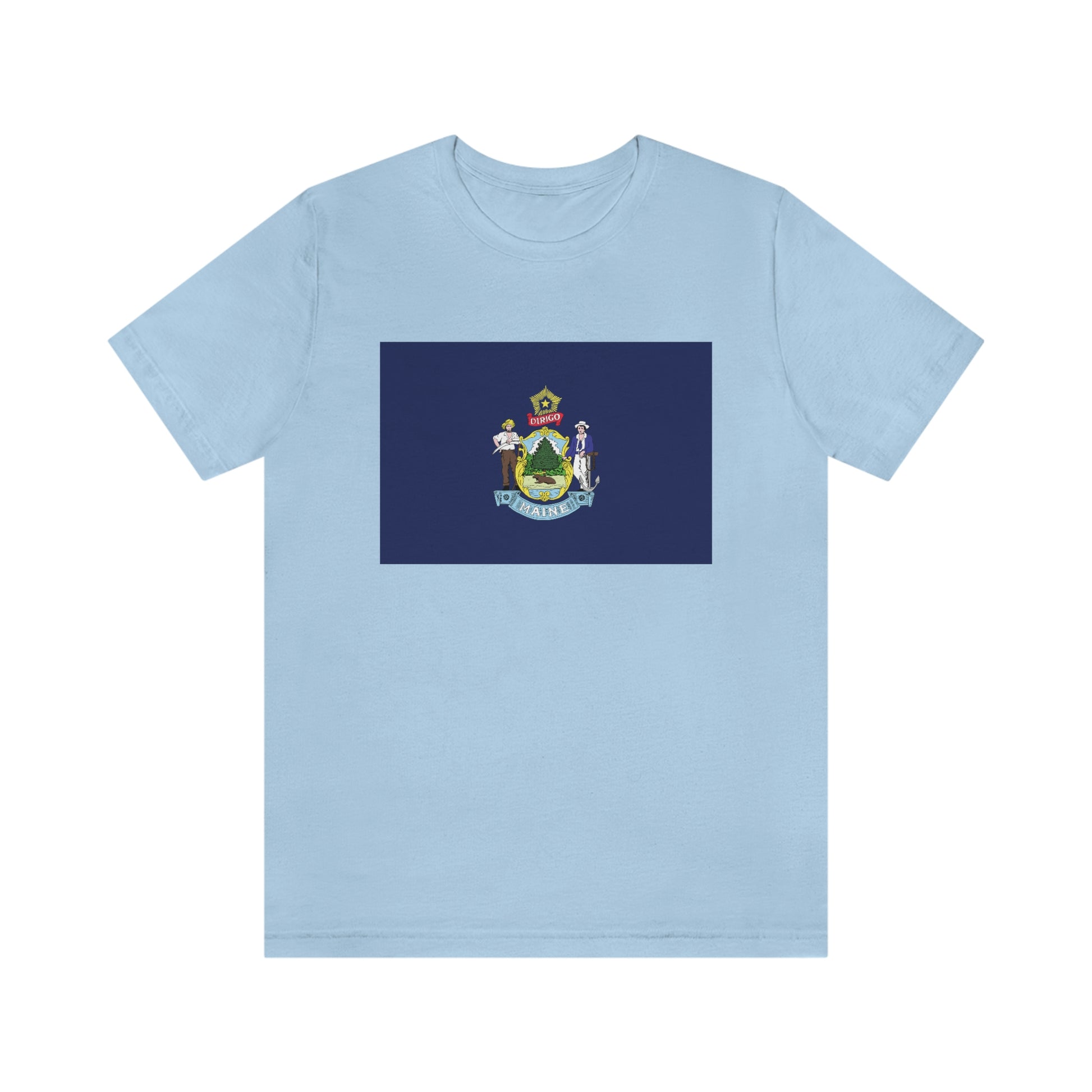 Maine Flag Unisex Jersey Short Sleeve Tee Tshirt T-shirt